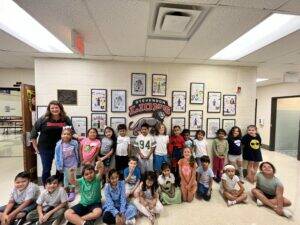 students and principal