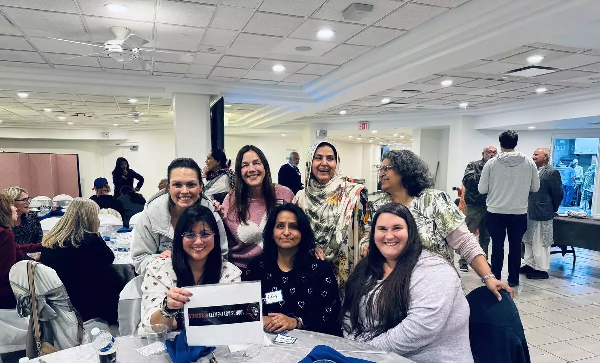 From left to right: Mrs. Sansone (school nurse), Mrs. Shockey (special education), Mrs. Hameed (Kindergarten teacher assistant), Ms. Kleppe (teacher assistant), Ms. Stephens (Behavior analyst), Ms. Manzano (Bilingual Kindergarten teacher), Mrs. Bisluk (First grade teacher) (not pictured: Ms. Loconte: Kindergarten teacher).